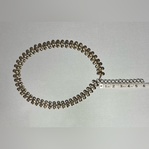 Vintage 70s 80s Gold Tone Chain Belt Lightweight Boho Festival Style 30-36” - Picture 5 of 9